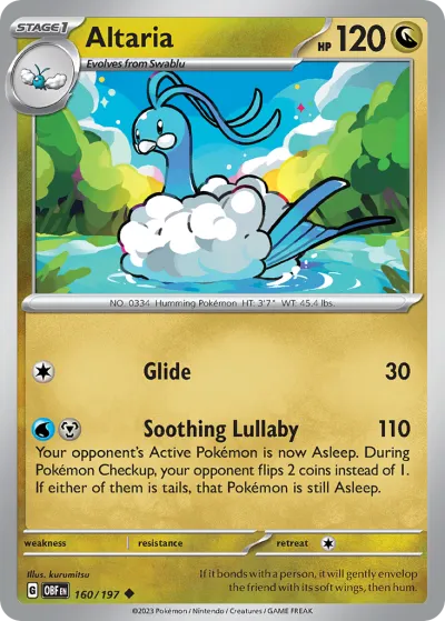 160 Altaria Obsidian Flames 2023 160 Altaria Obsidian Flames 2023