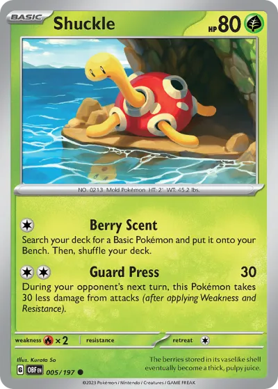 5 Shuckle Obsidian Flames 2023