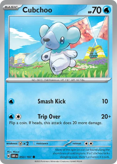 53 Cubchoo Obsidian Flames 2023 53 Cubchoo Obsidian Flames 2023