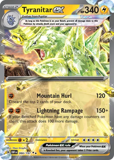 66 Tyranitar ex Obsidian Flames 2023 66 Tyranitar ex Obsidian Flames 2023