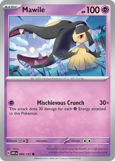 89 Mawile Obsidian Flames 2023 89 Mawile Obsidian Flames 2023