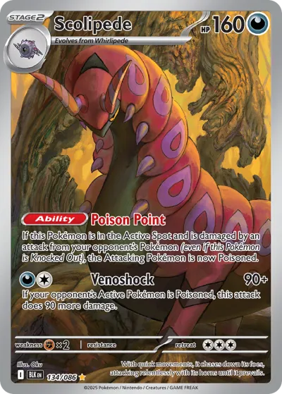 134 Scolipede Black Bolt 2025 134 Scolipede Black Bolt 2025