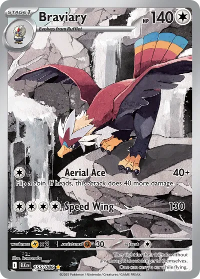 155 Braviary Black Bolt 2025 155 Braviary Black Bolt 2025