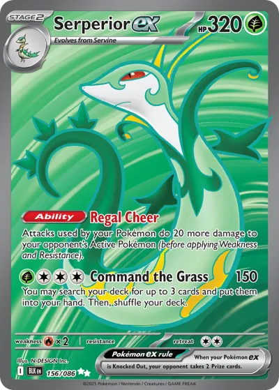 156 Serperior ex Black Bolt 2025 156 Serperior ex Black Bolt 2025