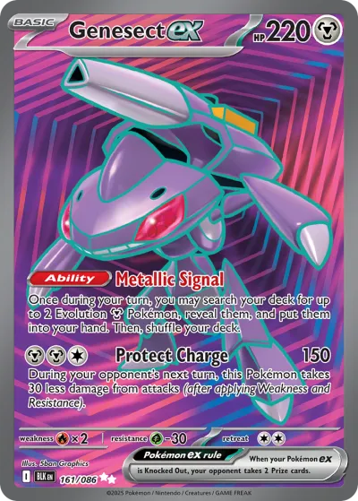 161 Genesect ex Black Bolt 2025 161 Genesect ex Black Bolt 2025