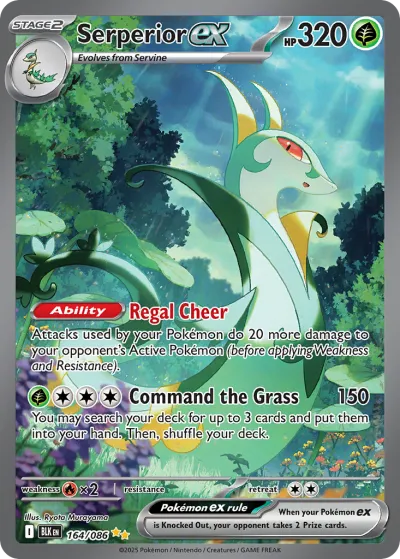 164 Serperior ex Black Bolt 2025 164 Serperior ex Black Bolt 2025