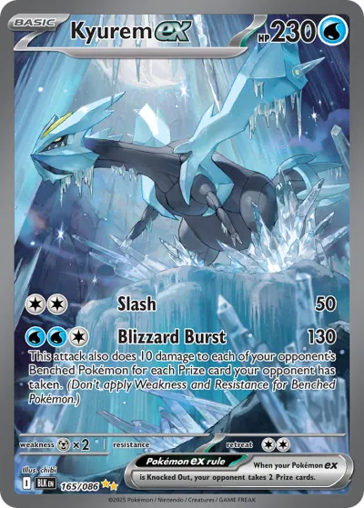 165 Kyurem ex Black Bolt 2025 165 Kyurem ex Black Bolt 2025
