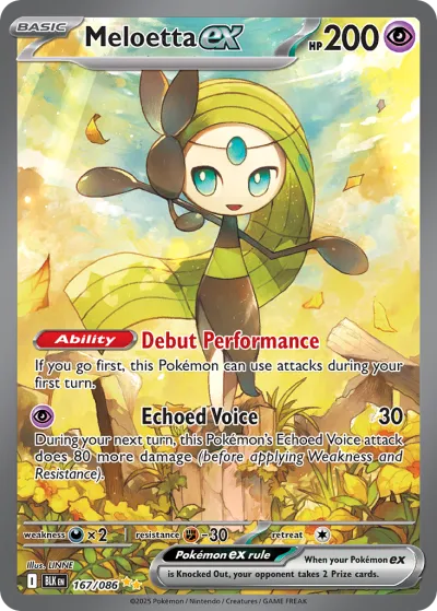 167 Meloetta ex Black Bolt 2025 167 Meloetta ex Black Bolt 2025