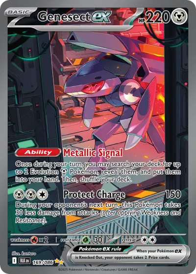 169 Genesect ex Black Bolt 2025 169 Genesect ex Black Bolt 2025