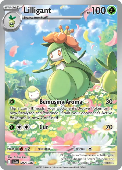 92 Lilligant Black Bolt 2025 92 Lilligant Black Bolt 2025