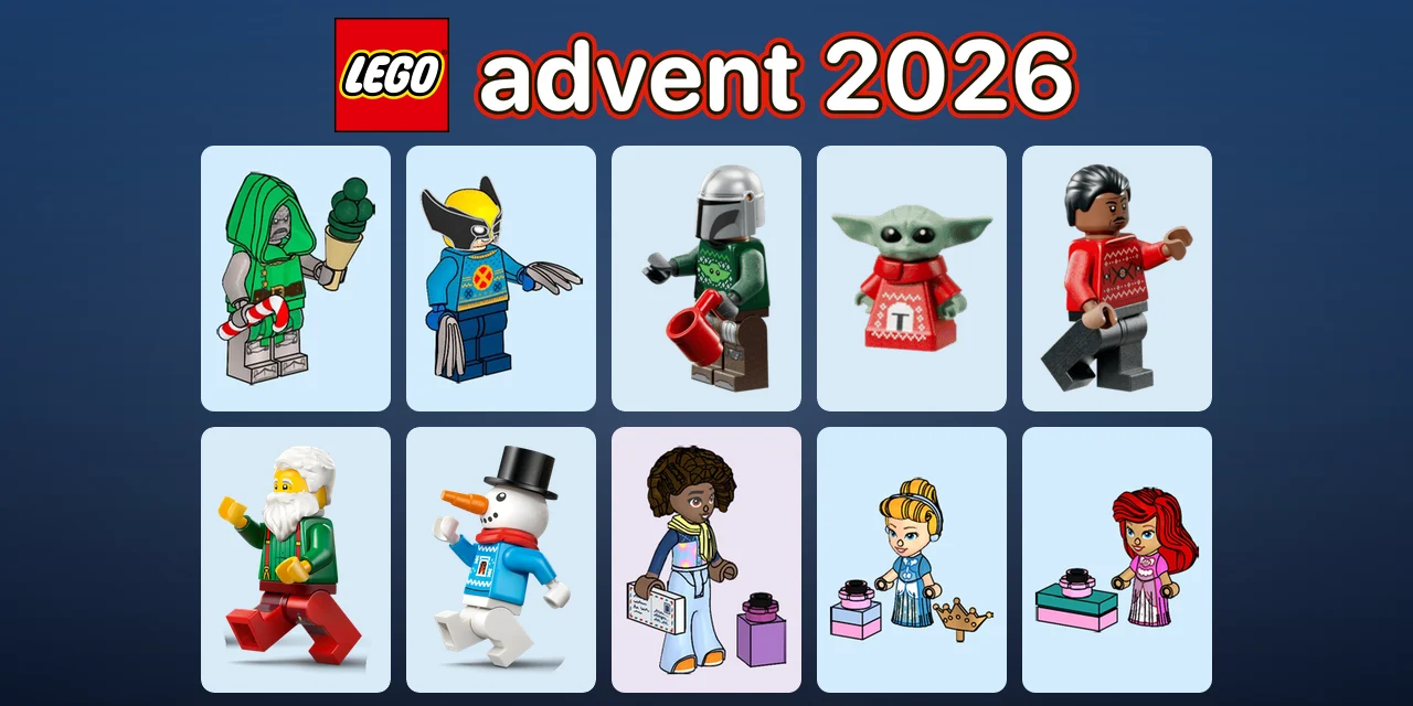 Адвент календар LEGO 2026: усі 5 календарів, фігурки й ціни в Україні