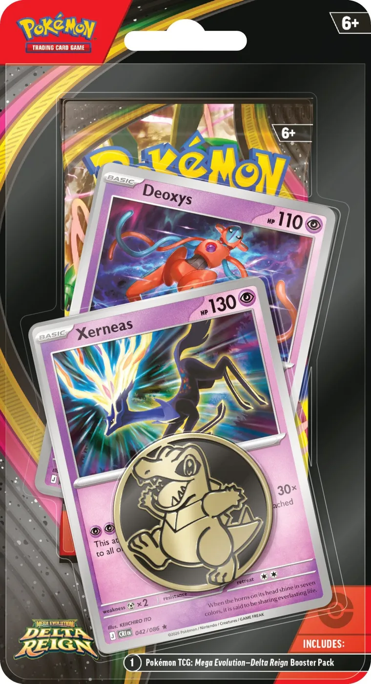 Blíster de Delta Reign con las promos de Xerneas y Deoxys