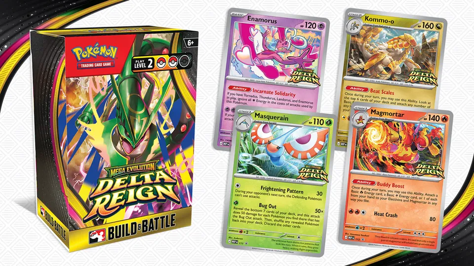 Caja de Combina y Combate de Delta Reign con las cuatro promos