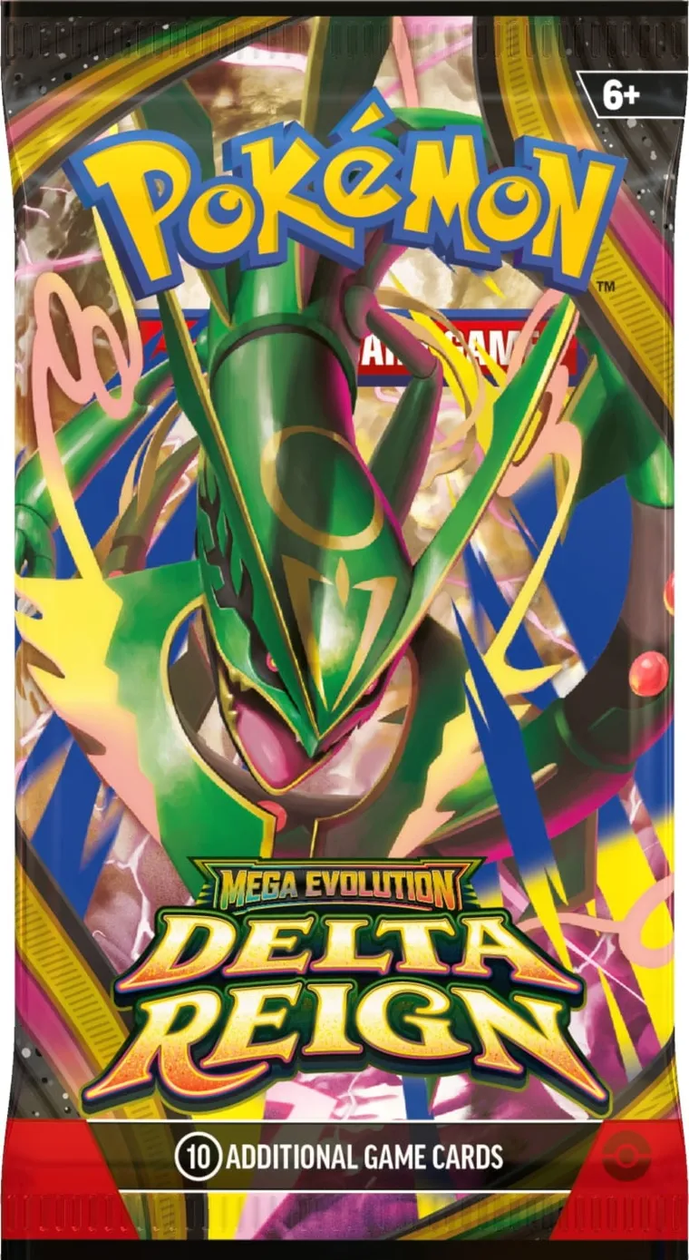 Sobre de Delta Reign con Mega-Rayquaza