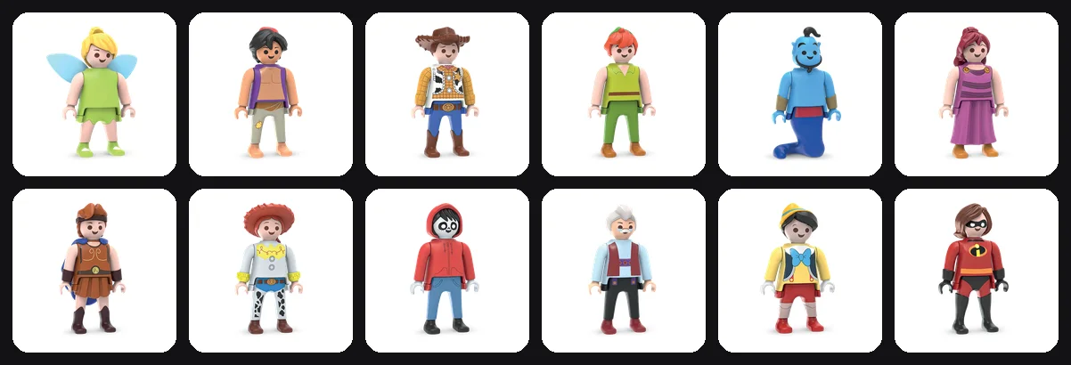 Kinder Disney × Playmobil: zwölf der 18 Figuren