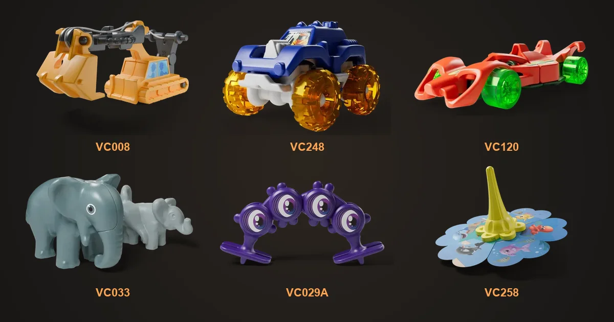 Jouets Kinder Surprise 2025/2026 : voitures, animaux, jeux – la liste des 86 et les codes VC