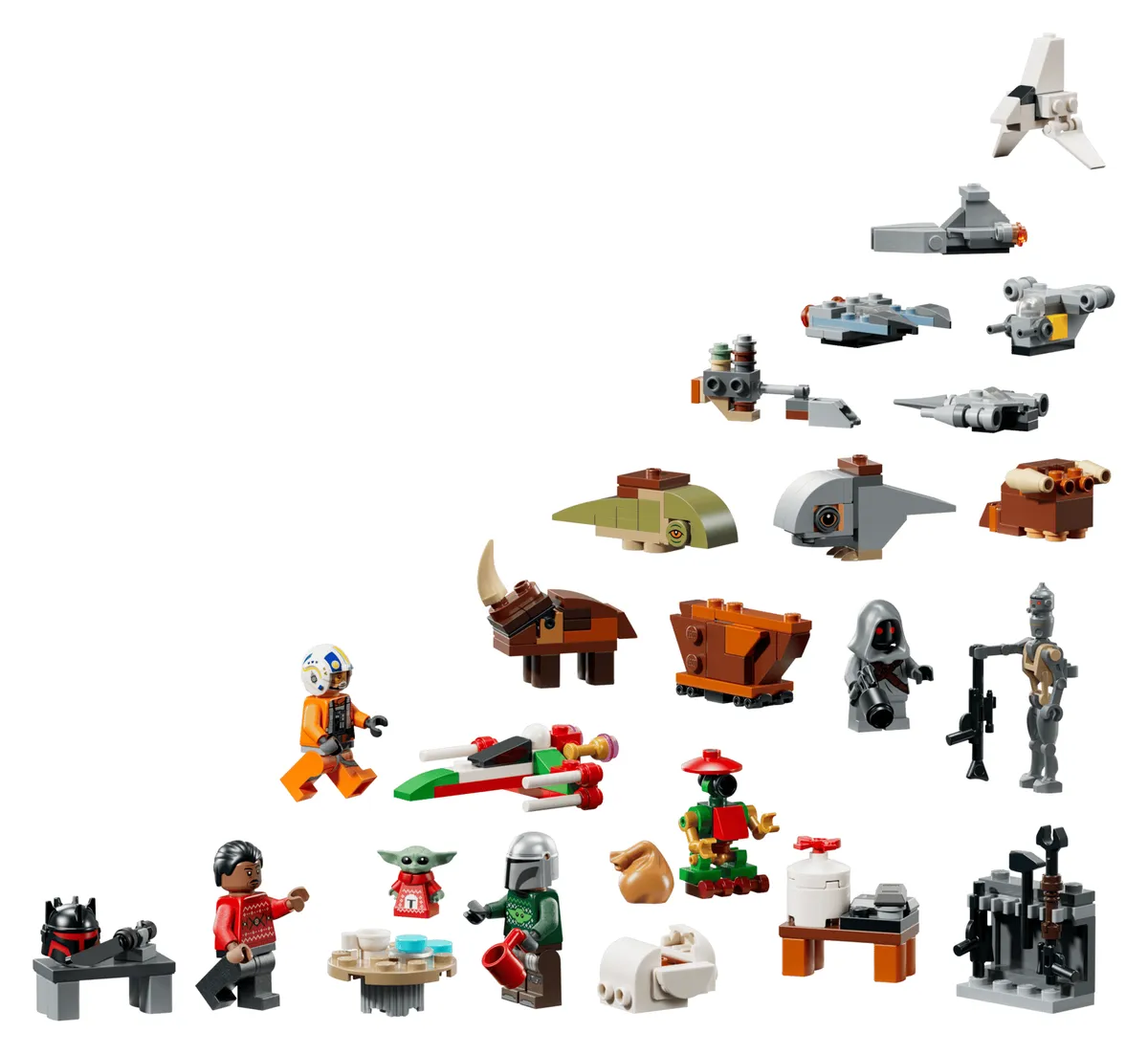 LEGO Star Wars Адвент-календар 2026 (75456) — вміст: усі 24 віконця