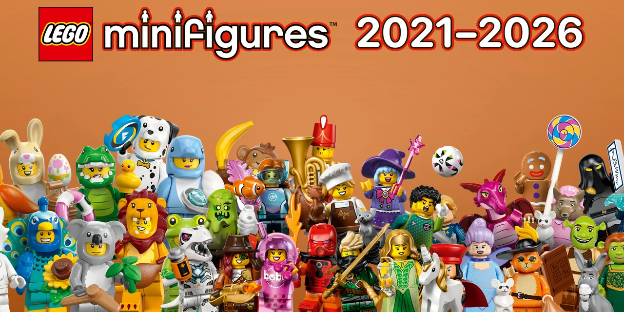 LEGO Minifigures series list 2021–2026: box codes, dates and prices