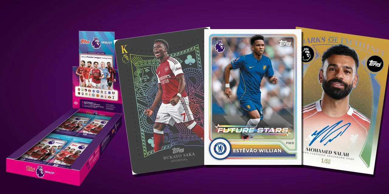 Topps Premier League 2026/27: paralelos, hobby box y españoles