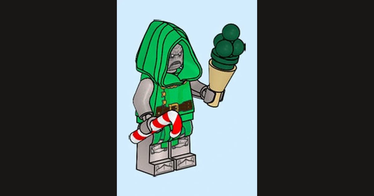 Spielzeug Türchen 7: Doctor Doom mit Zuckerstange und Eistüte — Details ...